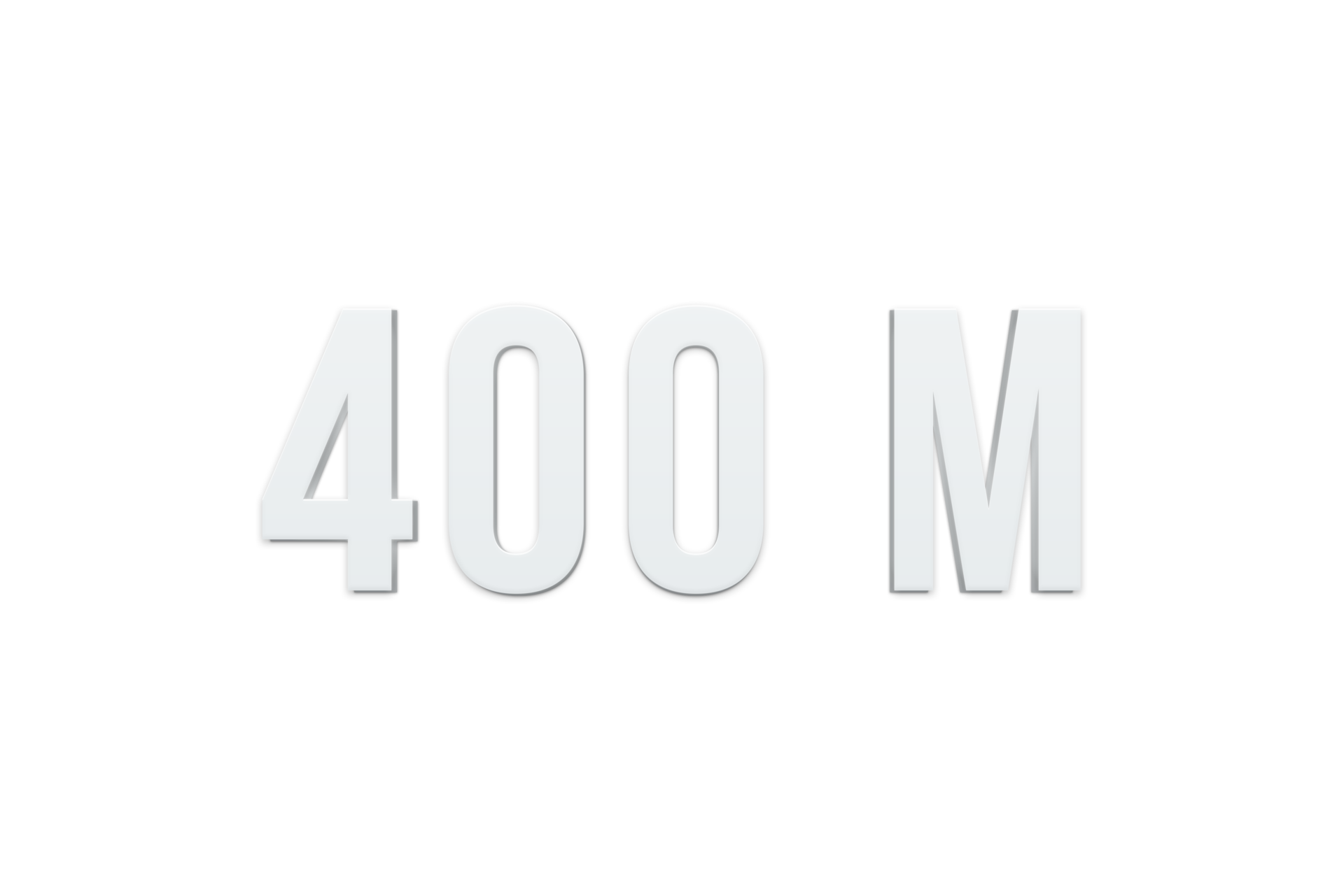 400 Million Subscribers Celebration Greeting Number With Minimal Design 