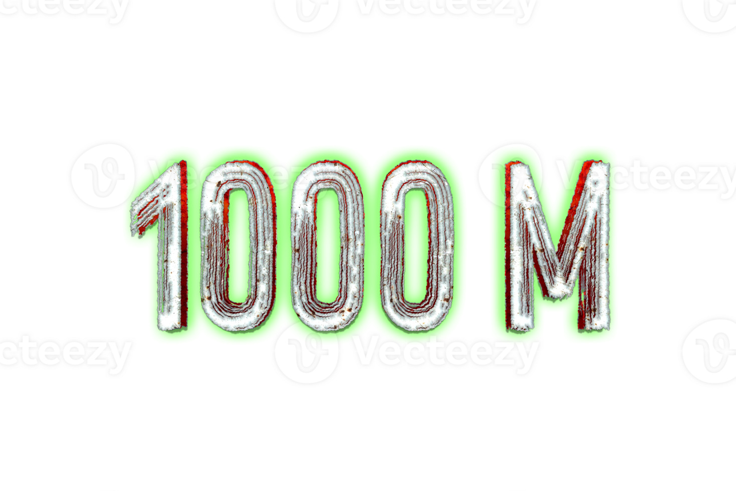 1000 million subscribers celebration greeting Number with horror design png