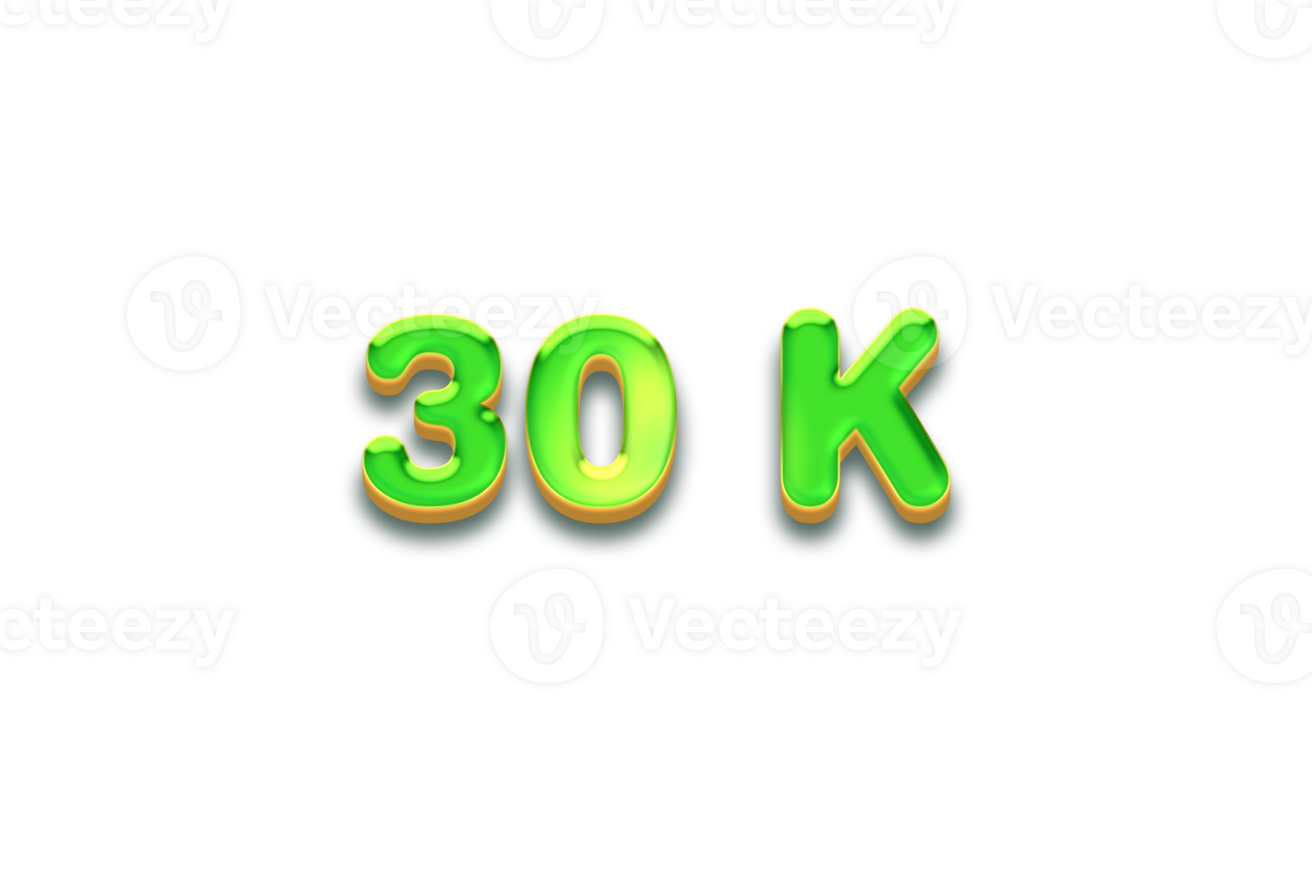 30 k subscribers celebration greeting Number with candy  design png