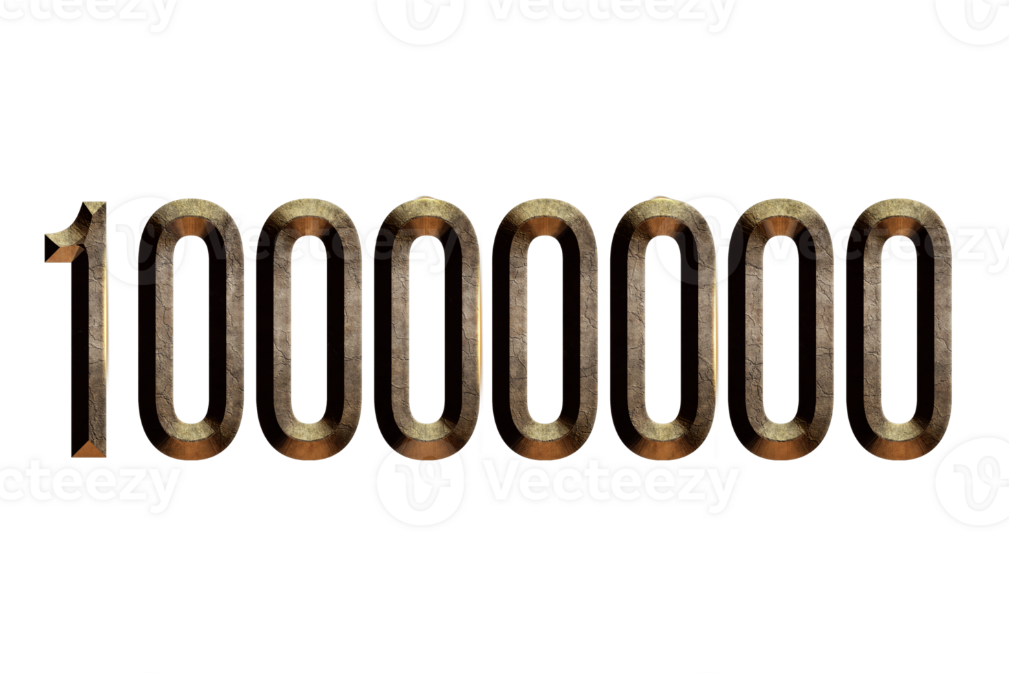 10000000 subscribers celebration greeting Number with histroical design png