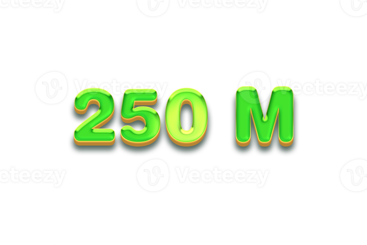 250 million subscribers celebration greeting Number with candy design png