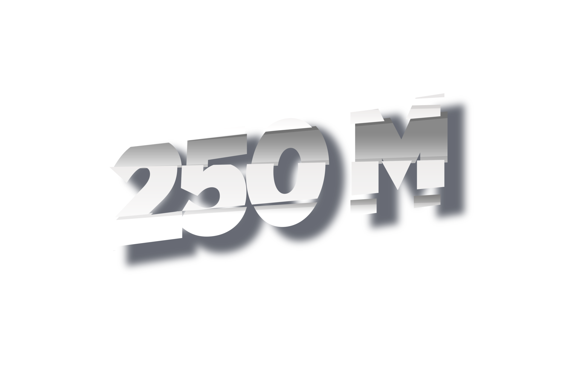 250 Million Subscribers Celebration Greeting Number With Cutting Design 250-million-subscribers-celebration-greeting-number-with-cutting-design