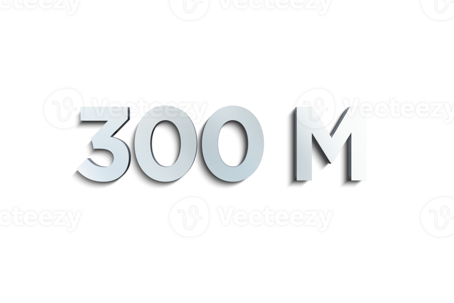 300 Million Subscribers Celebration Greeting Number With Steel Design 300-million-subscribers-celebration-greeting-number-with-steel-design