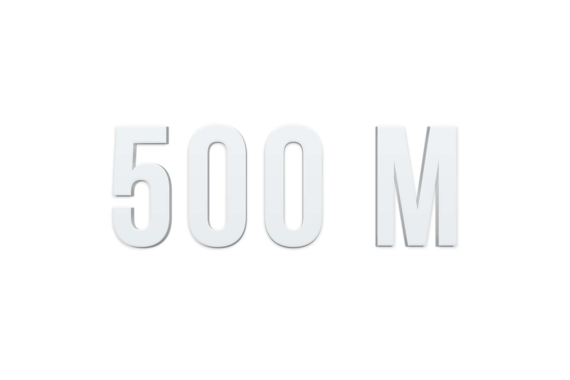500 Million Subscribers Celebration Greeting Number With Minimal Design 500-million-subscribers-celebration-greeting-number-with-minimal-design
