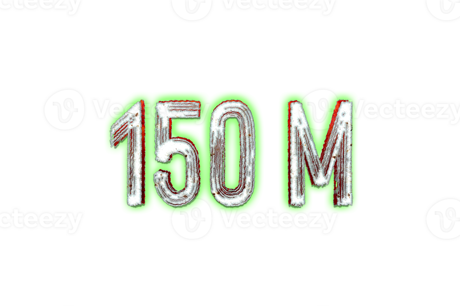 150 Million Subscribers Celebration Greeting Number With Horror Design 