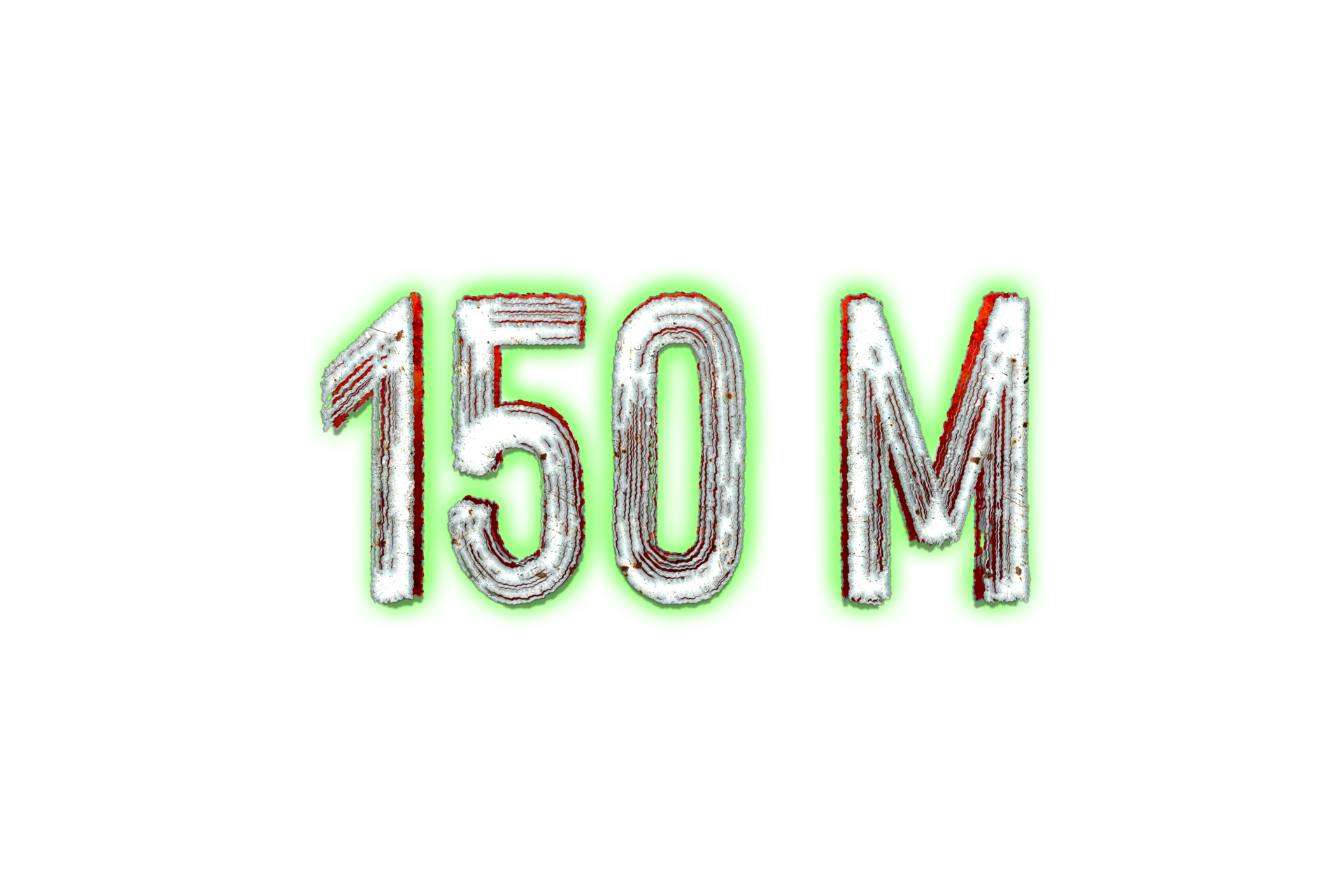 150 Million Subscribers Celebration Greeting Number With Horror Design 