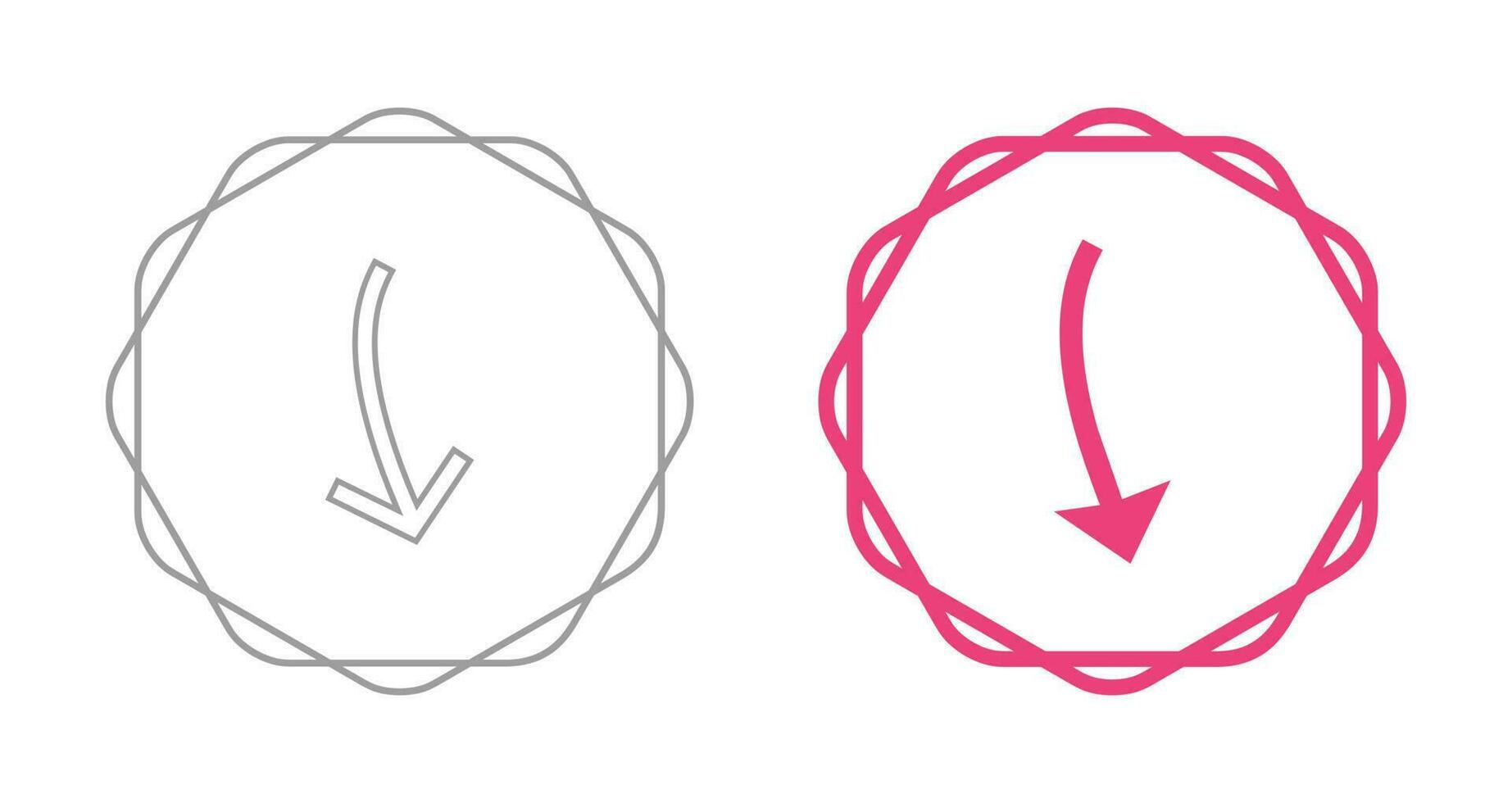 Arrow Pointing Down Vector Icon