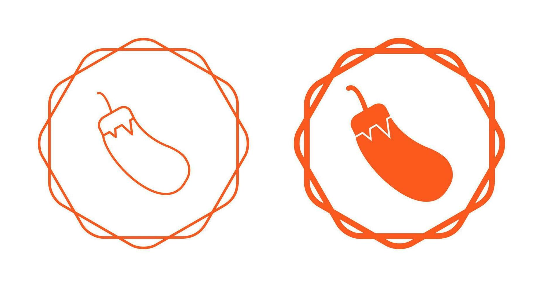 Eggplant Vector Icon