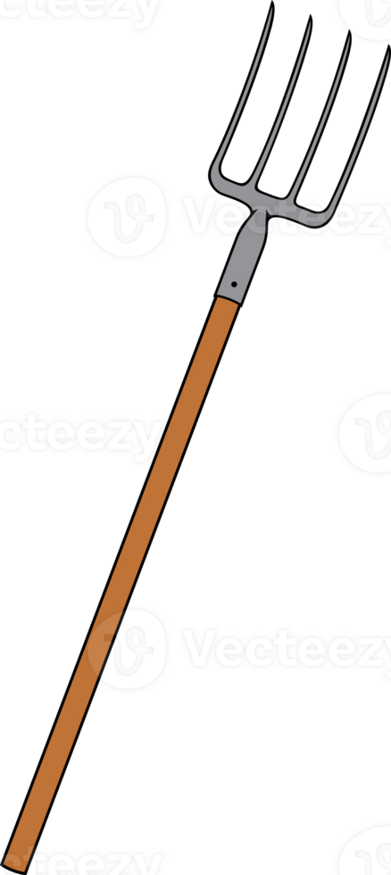 Pitchfork Tool PNG Illustration