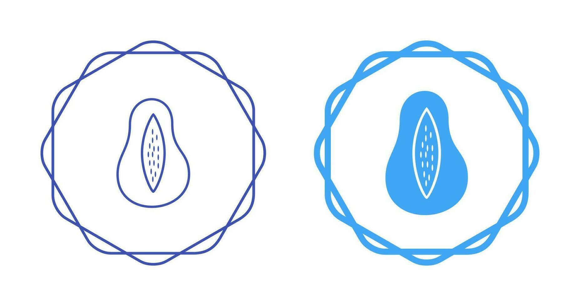 Papaya Vector Icon