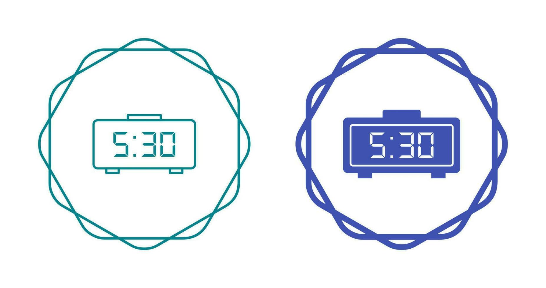 Digital Clock Vector Icon