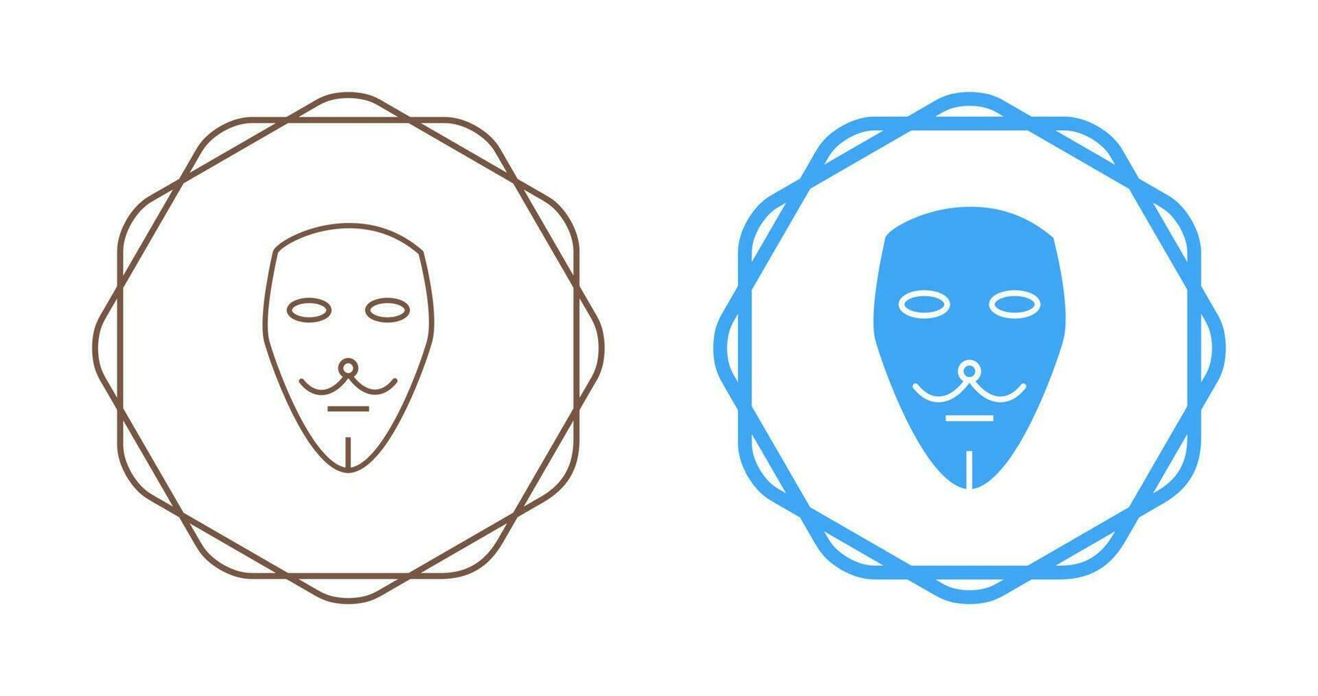 Two Masks Vector Icon