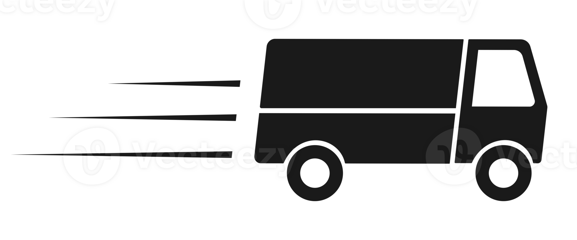 Fast shipping delivery truck icon symbol png