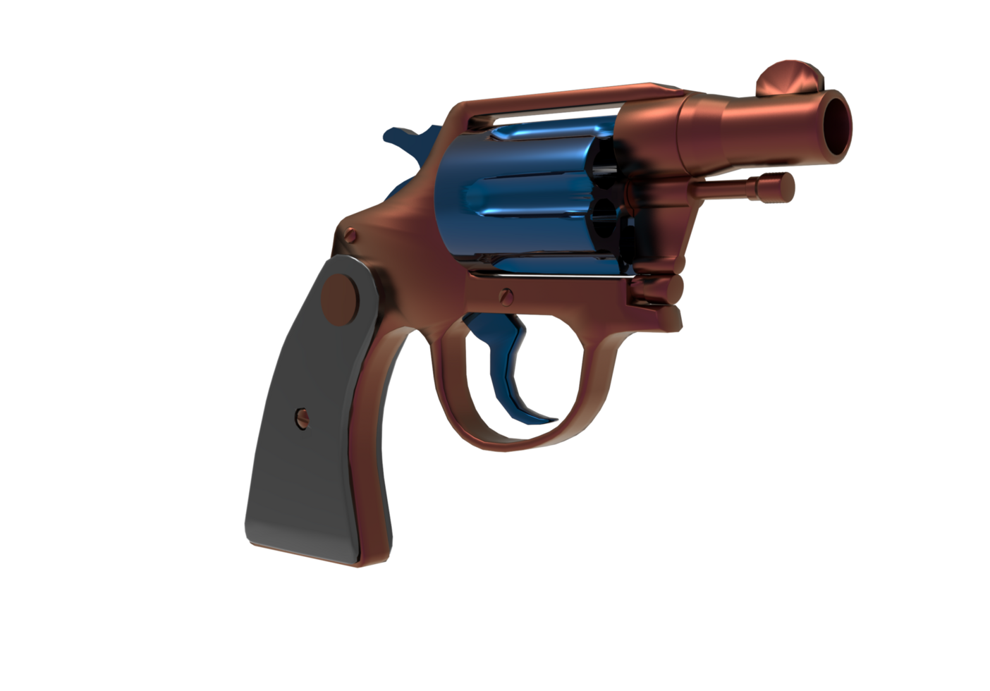 Gun isolated 3d rendering png