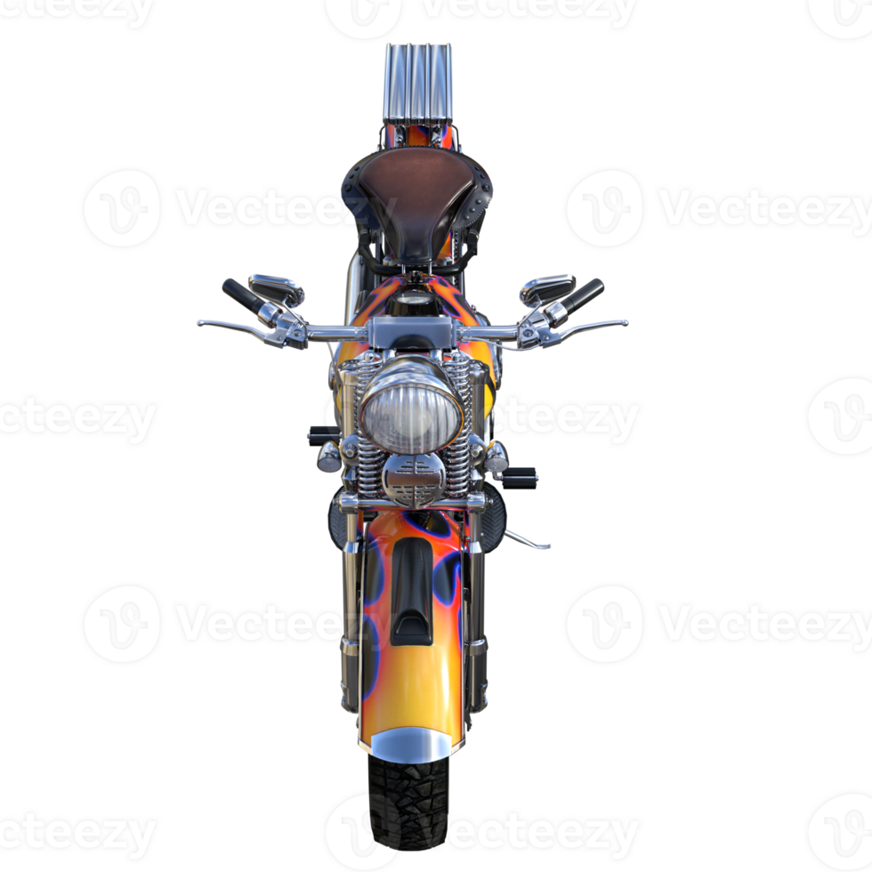 motorcycle isolated 3d rendering png