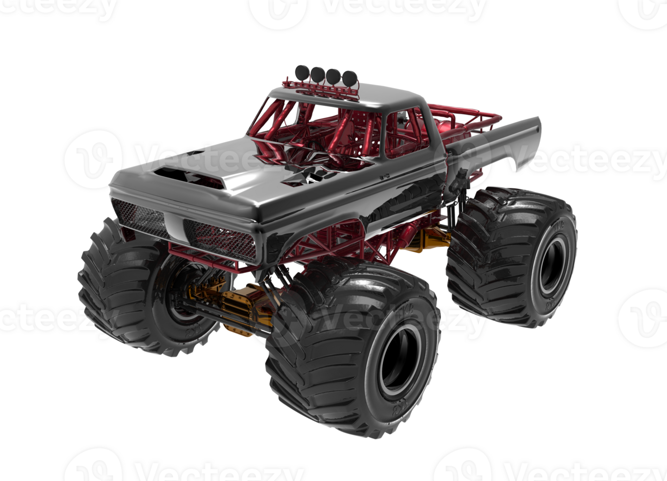 Monster truck 3d isolated png