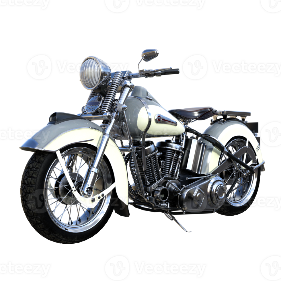 motorcycle isolated 3d rendering png