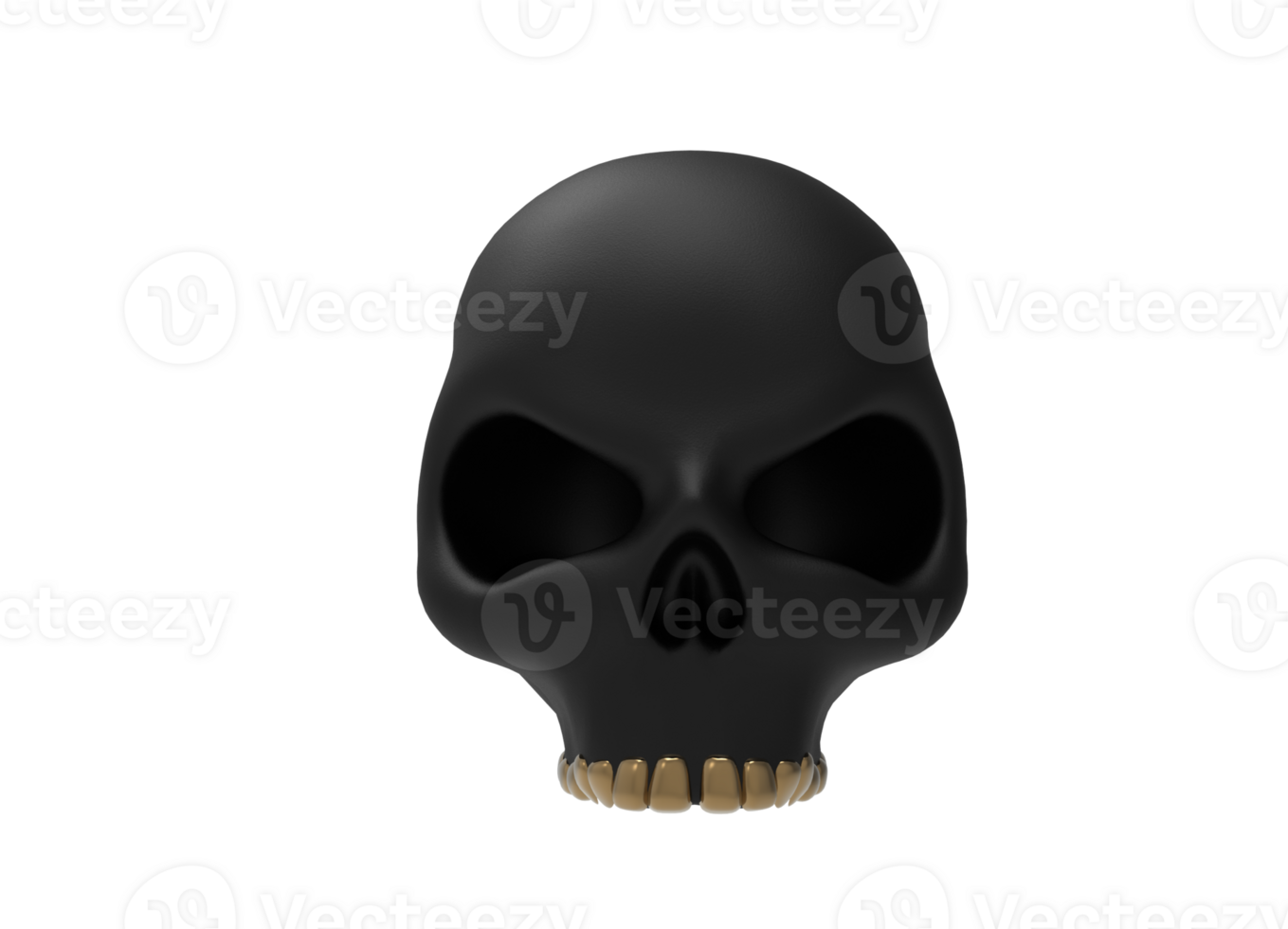 skull isolated 3d rendering png