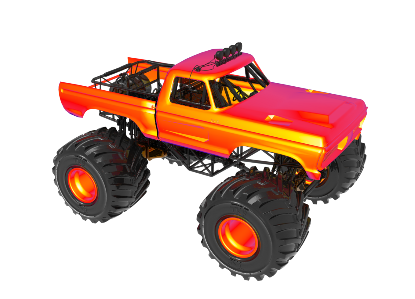 Monster truck 3d isolated png