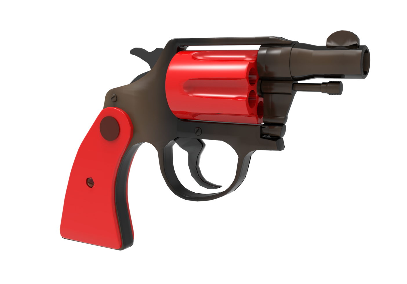 Gun isolated 3d rendering png
