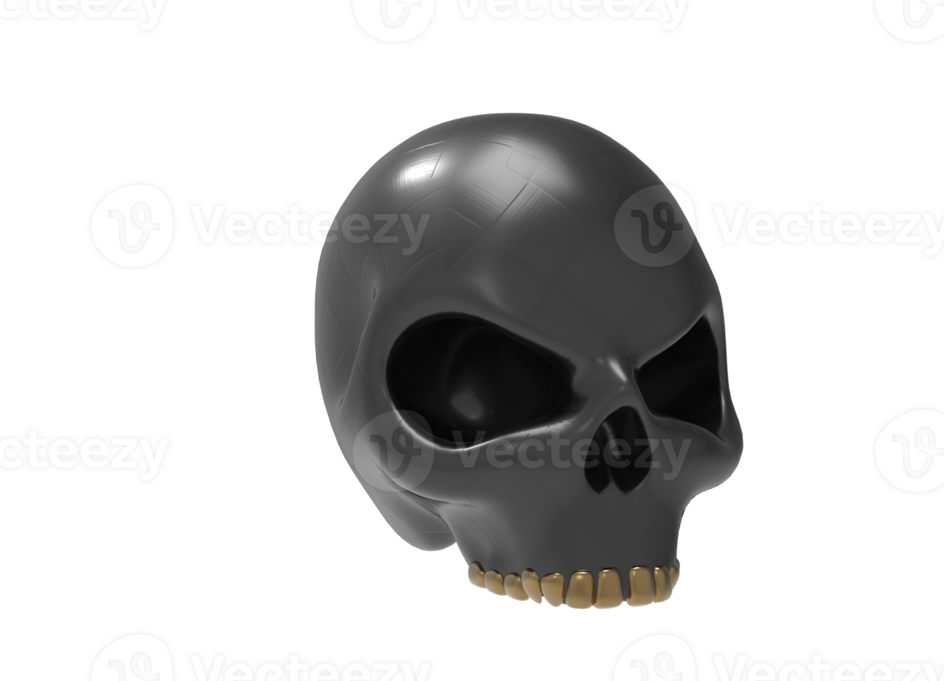 skull isolated 3d rendering png