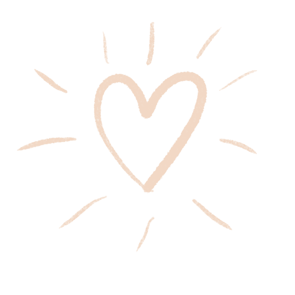 Hand drawn hearts, minimal hearts for planners. png