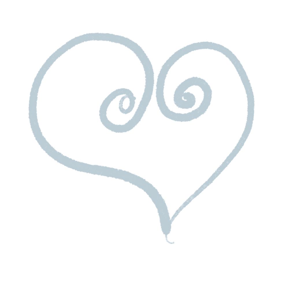 Hand drawn hearts, minimal hearts for planners. png