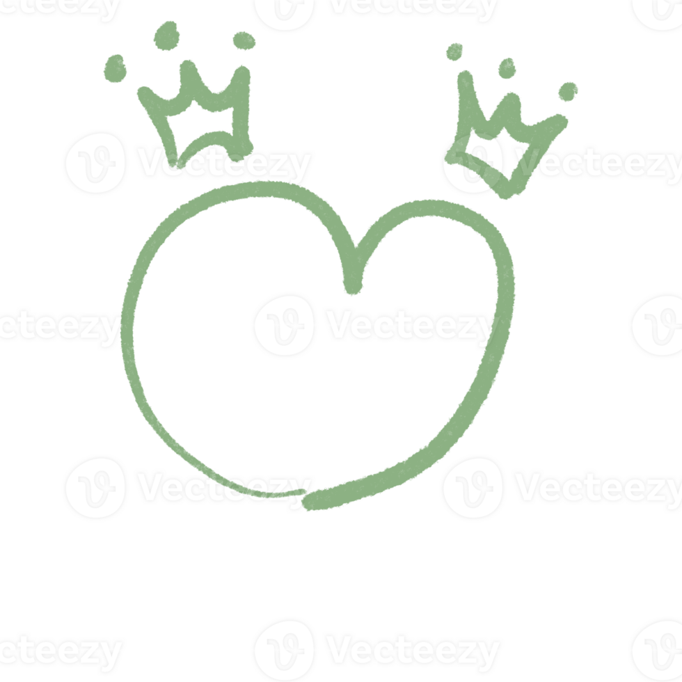 Hand drawn hearts, minimal hearts for planners. png