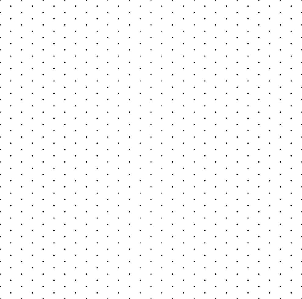 Grid with dots. Paper seamless pattern. Isometric floor plan for basic shapes. Vector dotted background