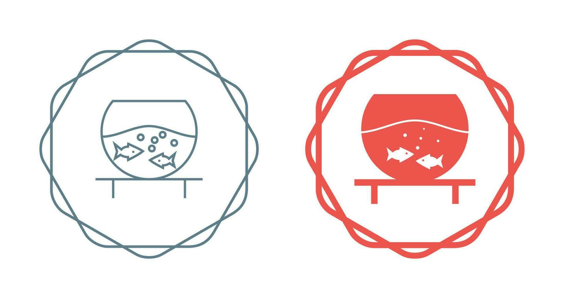 Fish Bowl Vector Icon