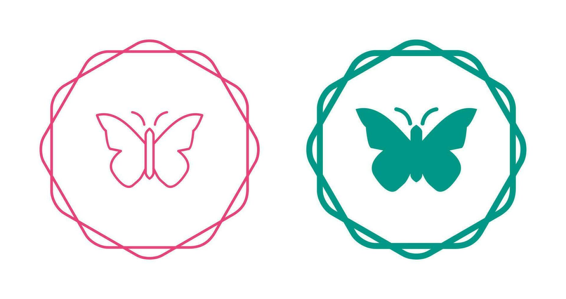 icono de vector de mariposa