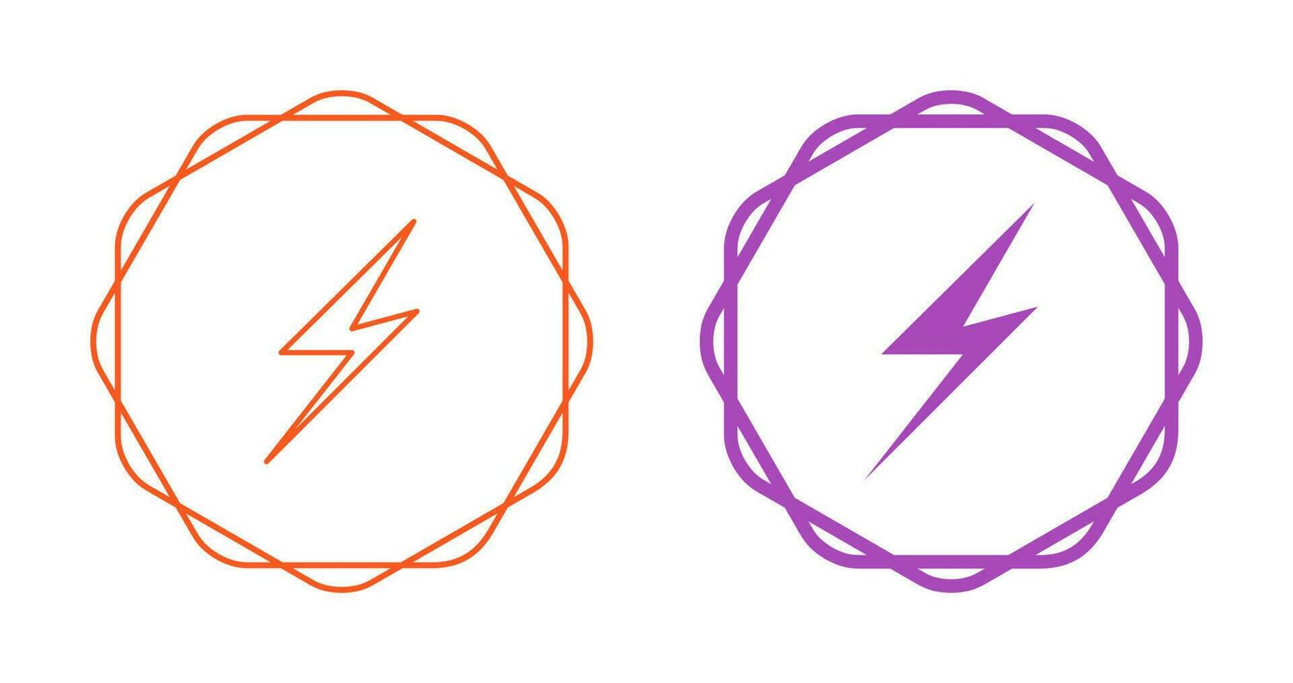 Lightening Vector Icon