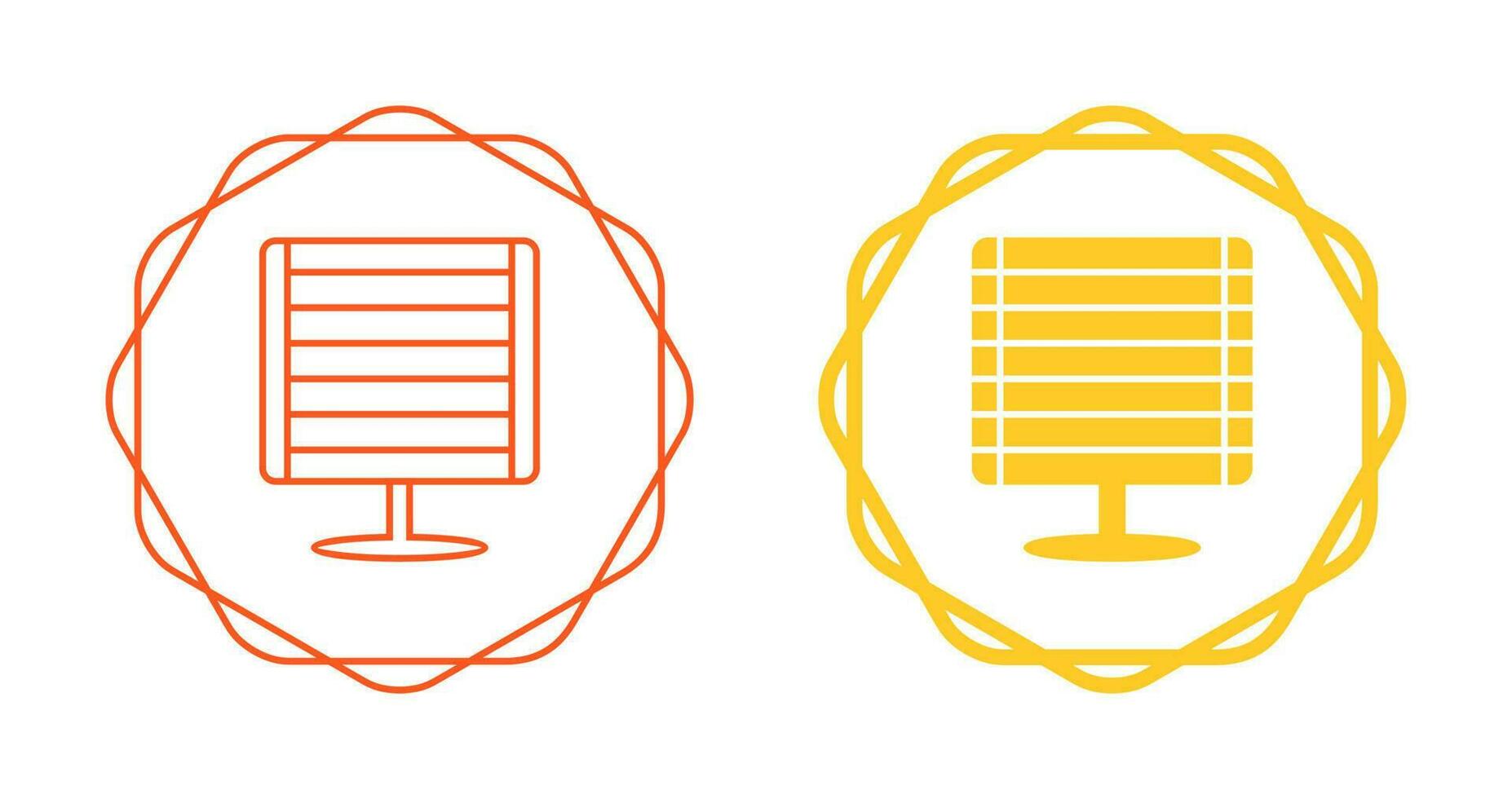 Infrared Heater Vector Icon