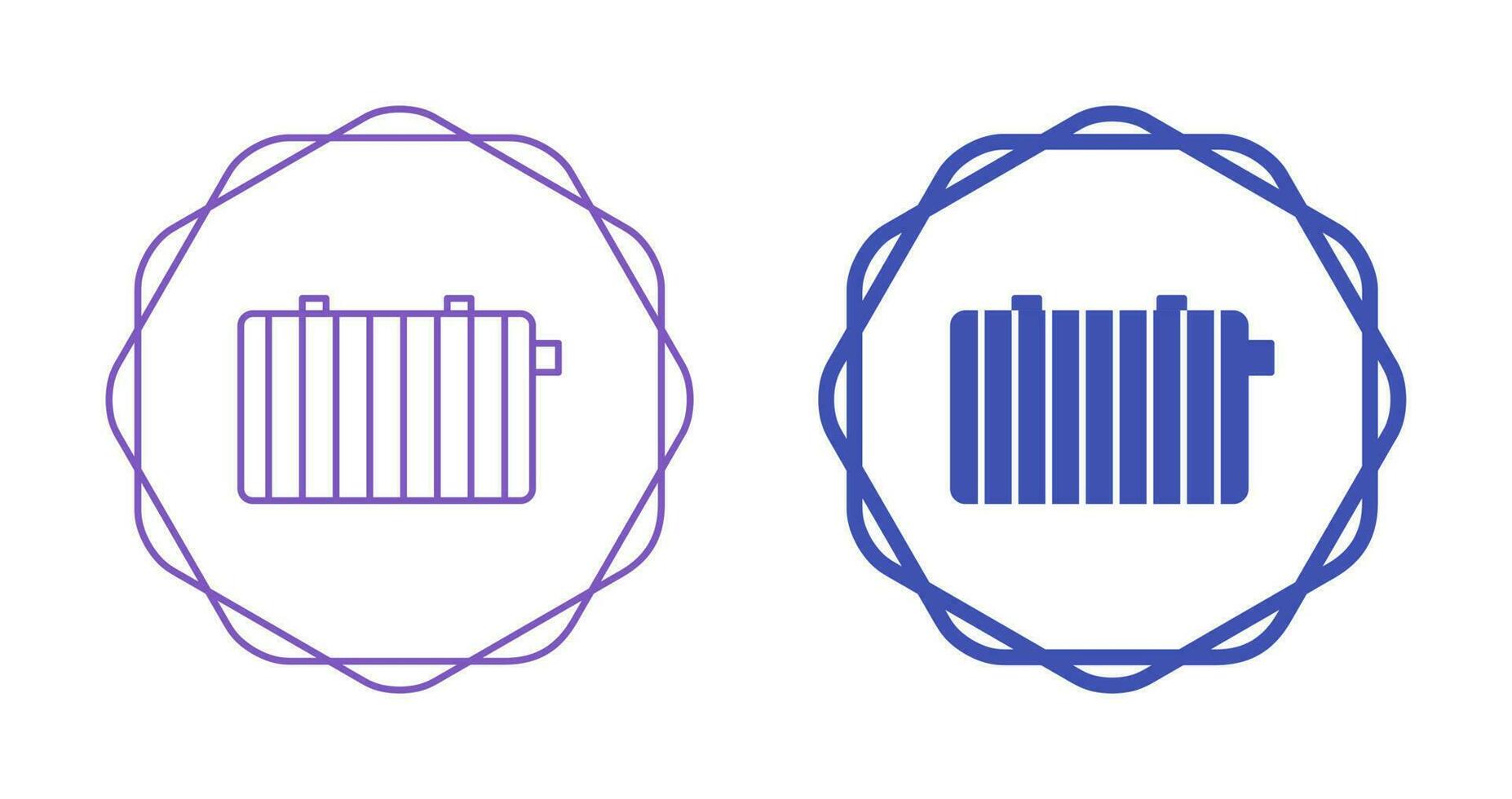 icono de vector de radiador de calor