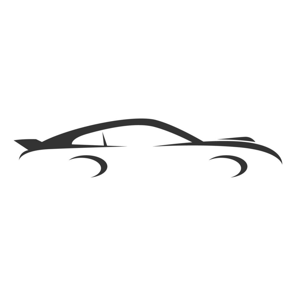 deporte coche logo icono diseño vector