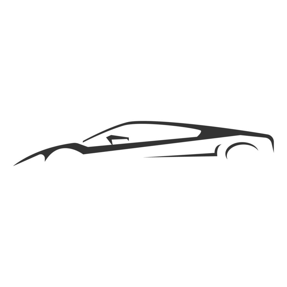 deporte coche logo icono diseño vector