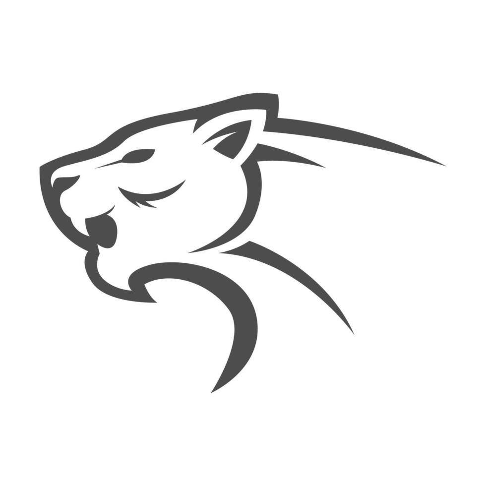 Panther icon logo design vector