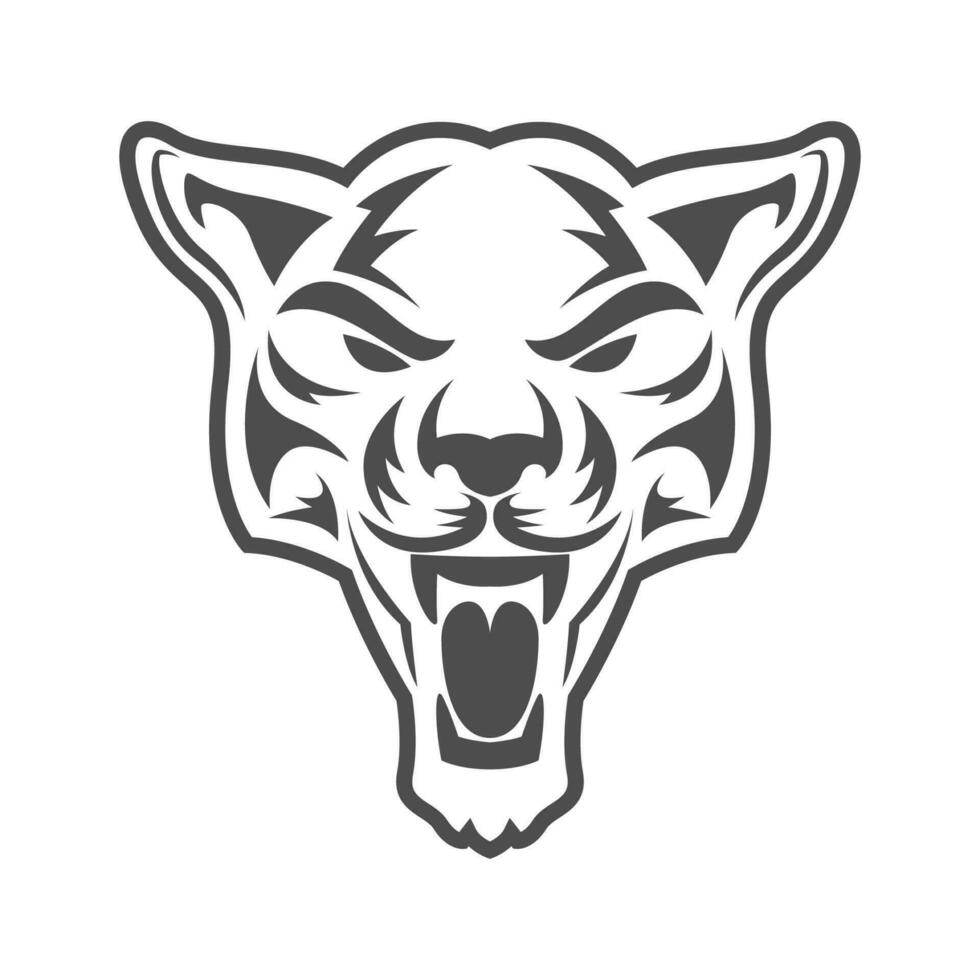 Panther icon logo design vector