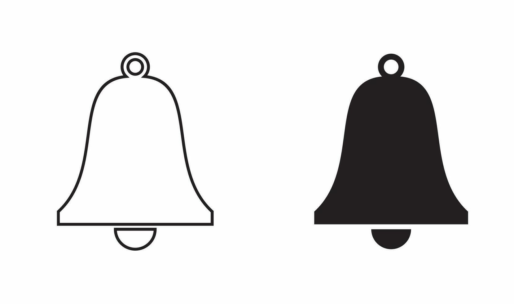 silhouette of a bell vector