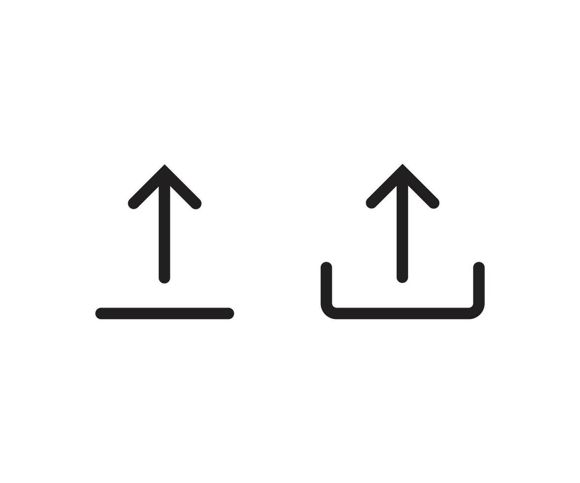 Upload icon vector for web, computer, and mobile apps.