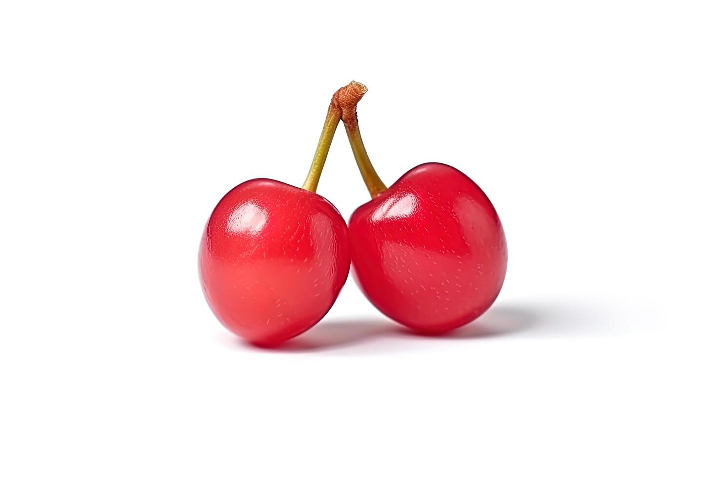 Delicious ripe sweet cherries on white background. photo