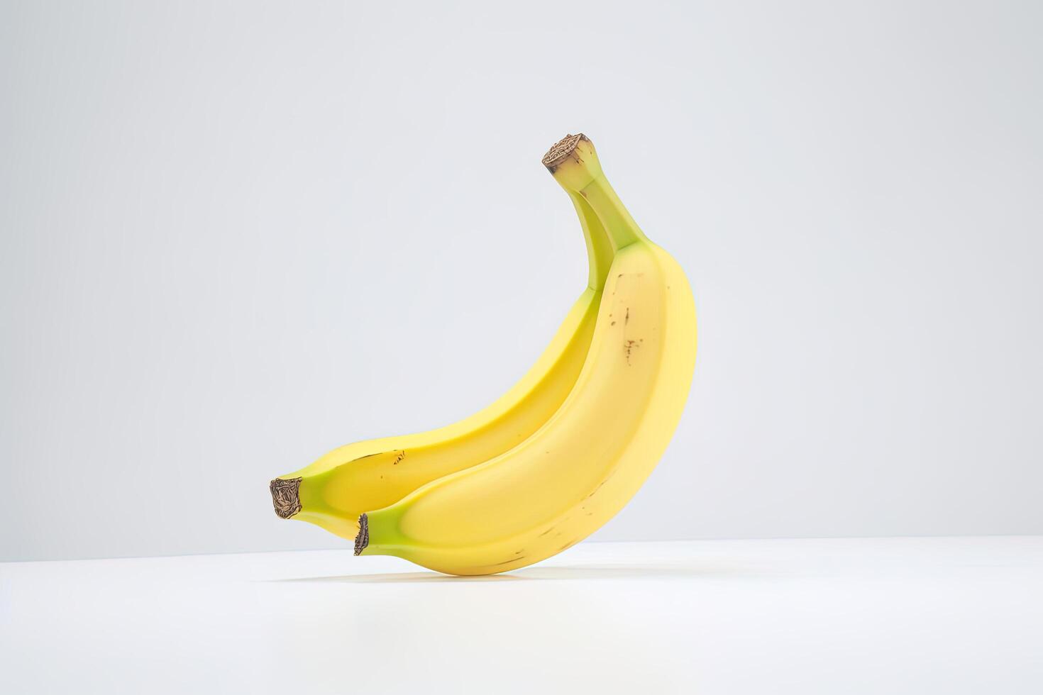 Fresh bananas isolated on white background. photo