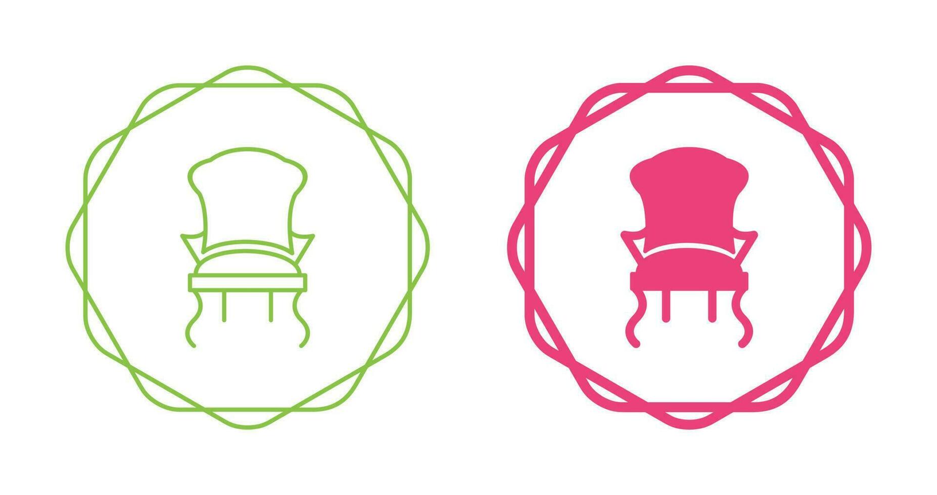Stylish Chair Vector Icon