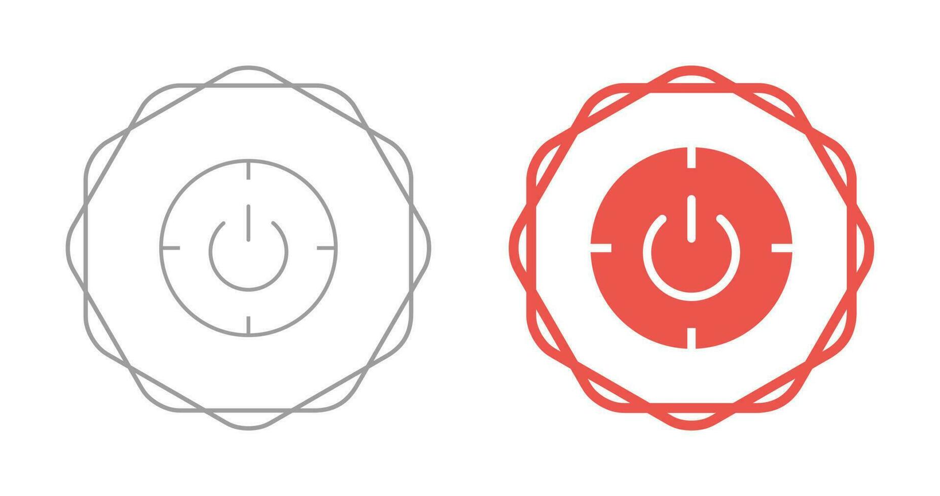 programado poder en apagado vector icono