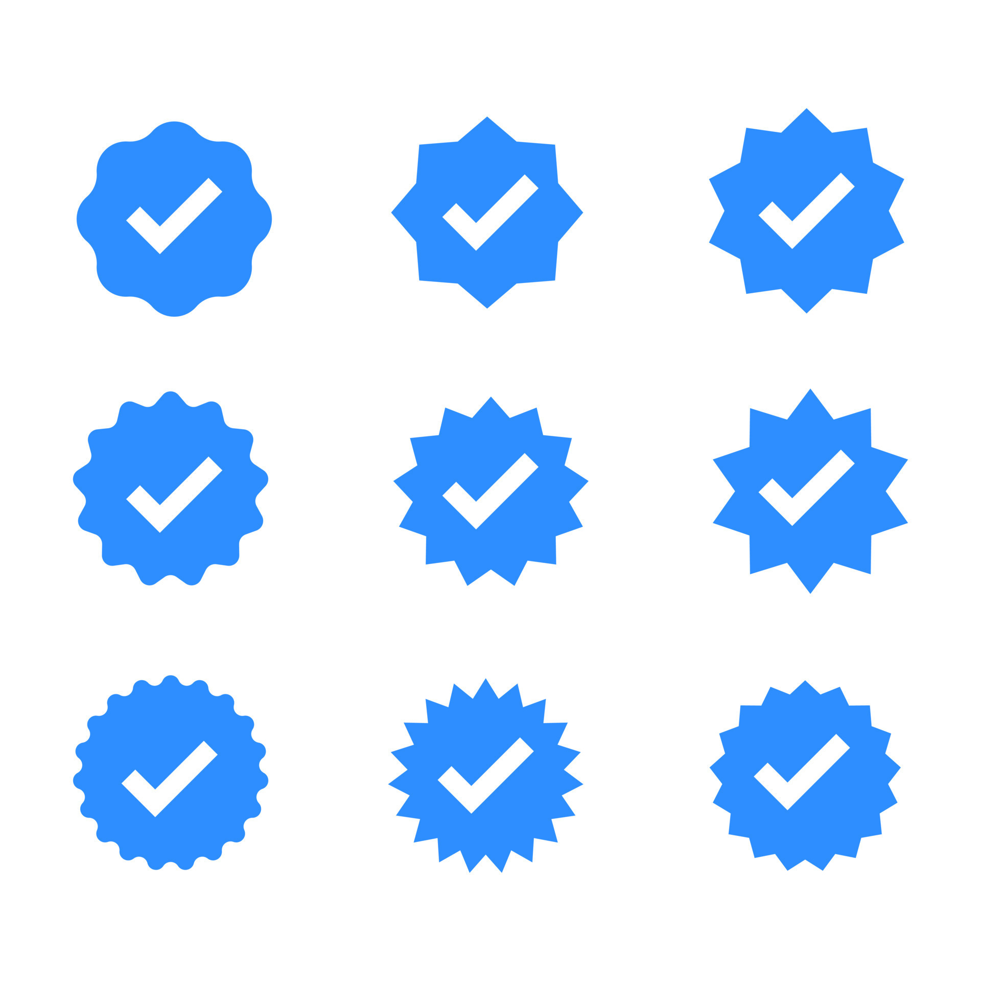 Premium Vector  Account verification icon social media icons verified  badge profile set blue check mark icon