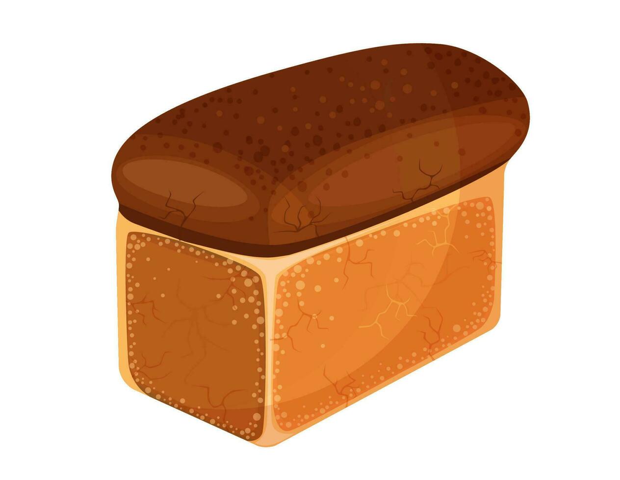 Bread isolated vector illustration