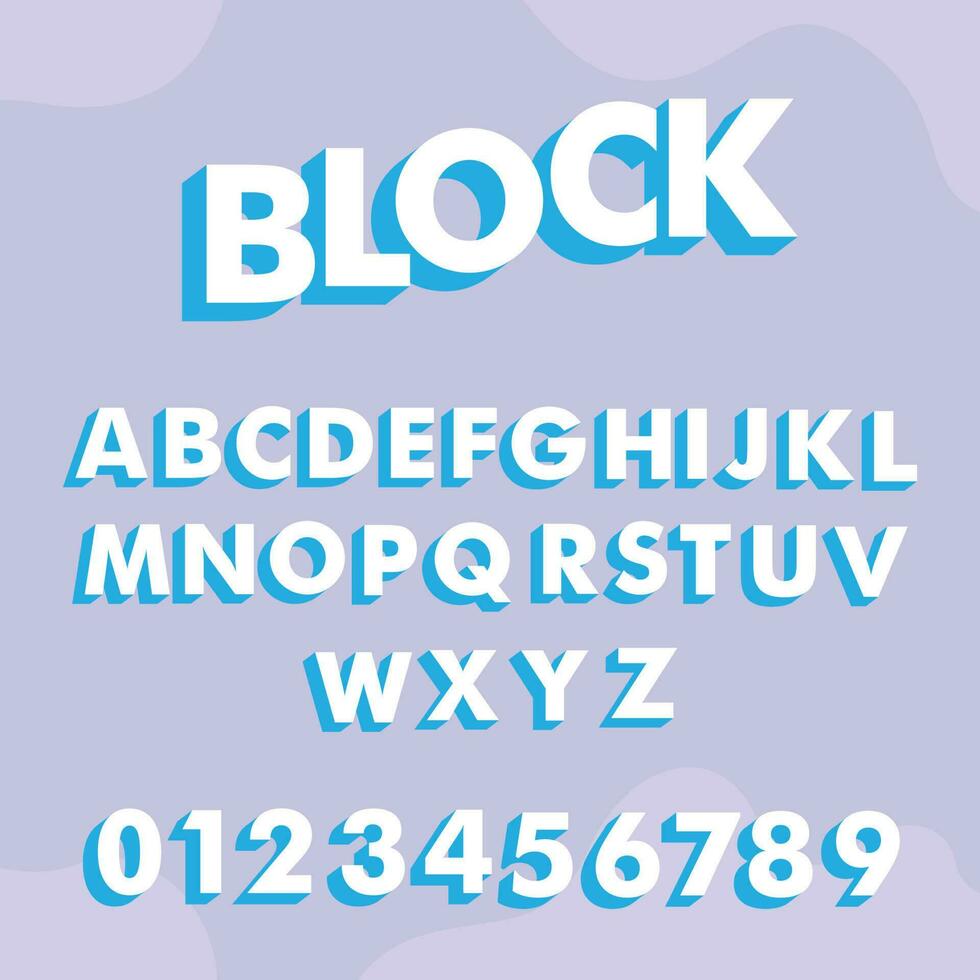 Volume retro font. Vector alphabet.