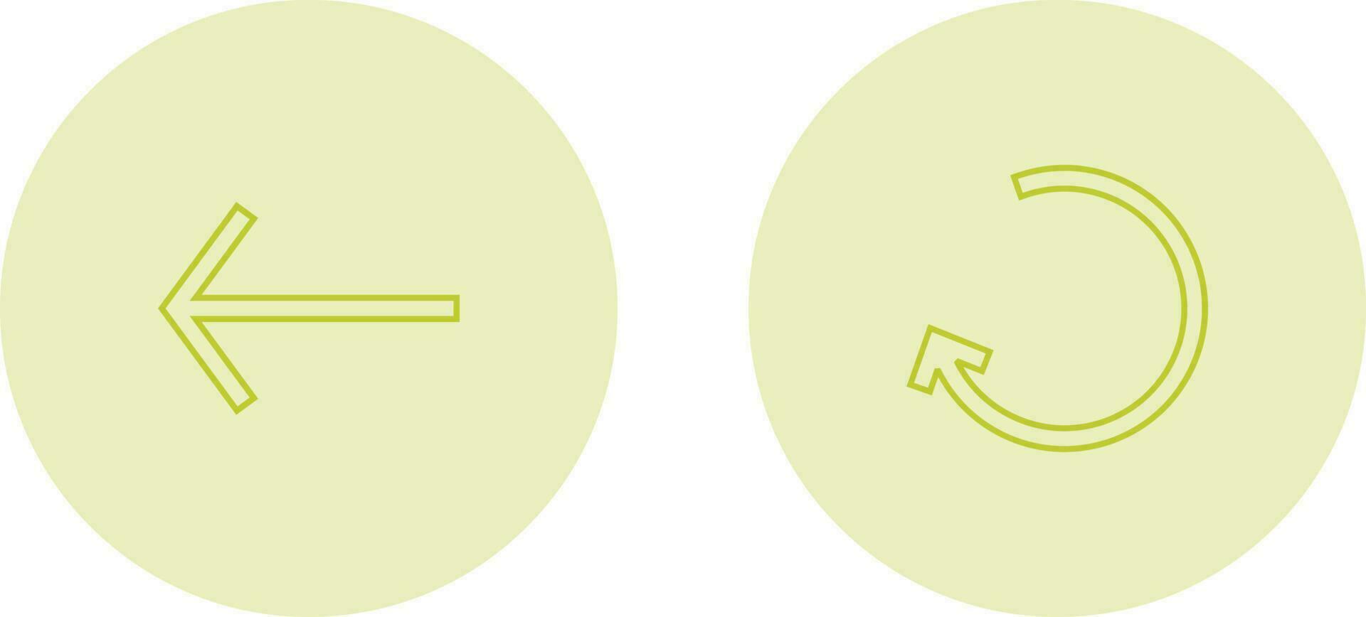 Left Back Arrow Vector Icon
