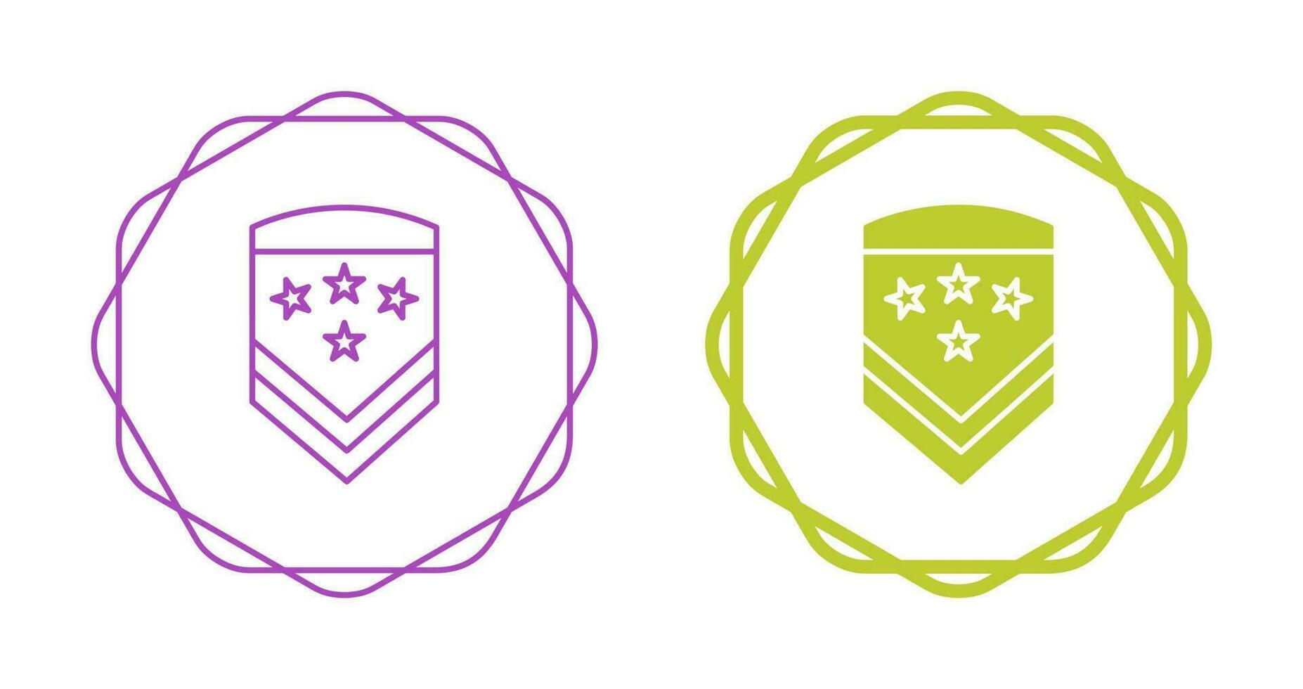Military Badge Vector Icon