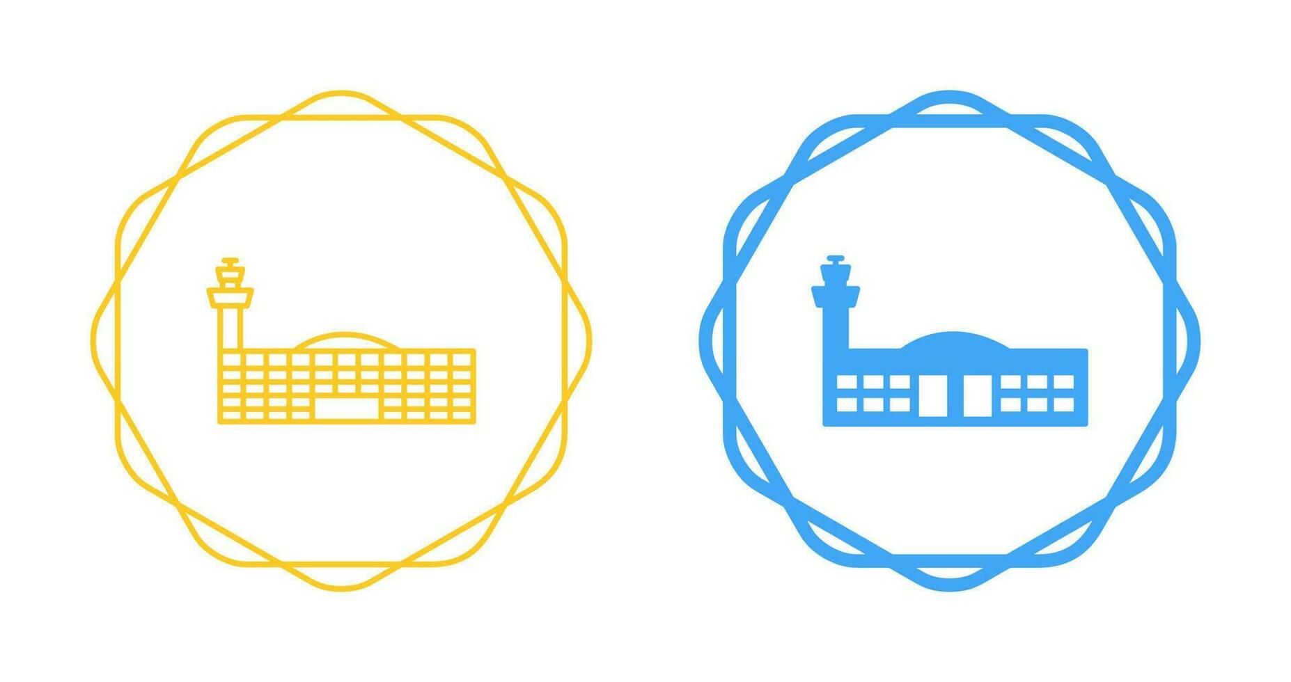 Airport Building Vector Icon